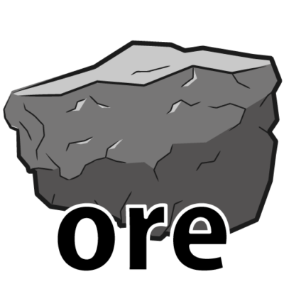 「ore[名]鉱石」イラスト