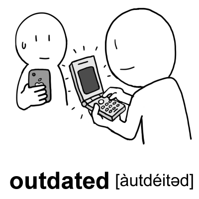 outdatedイラスト