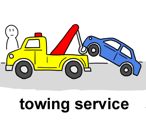 towing serviceイラスト