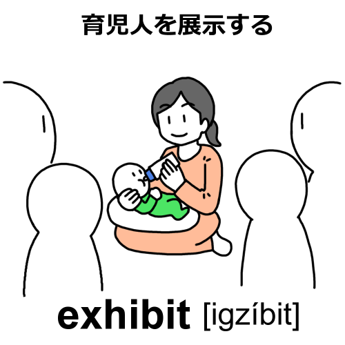 exhibitのイラスト