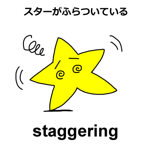 staggeringのイラスト