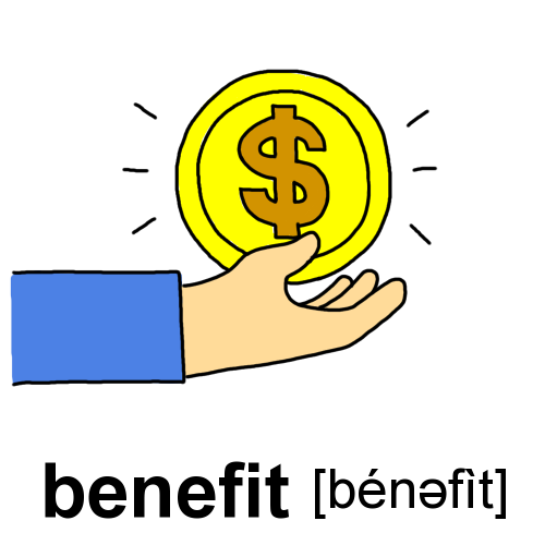 benefitのイラスト