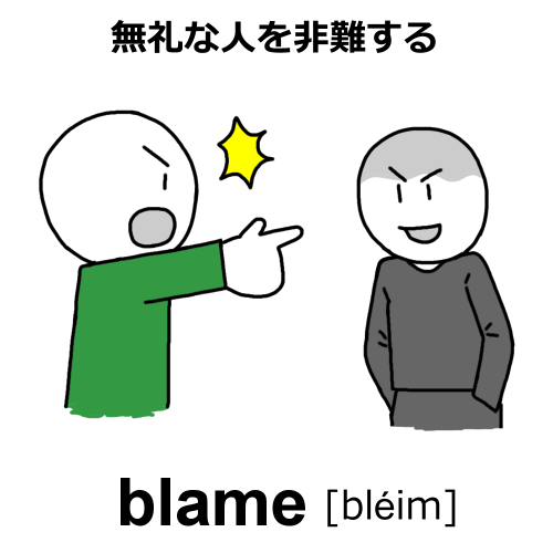 blameのイラスト