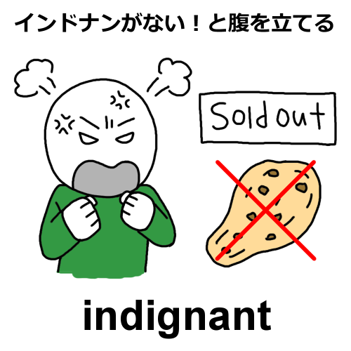 indignantのイラスト