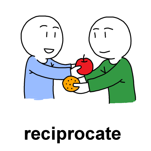 reciprocateのイラスト