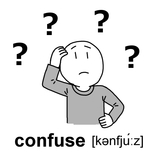 confuseのイラスト