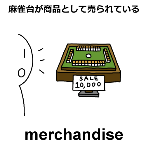 merchandiseのイラスト